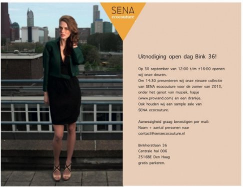 Sena ecocouture sample sale