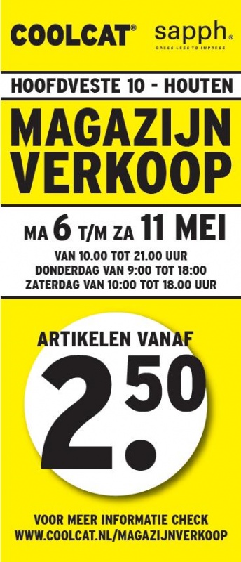 CoolCat Magazijnverkoop