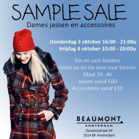 Beaumont sample sale