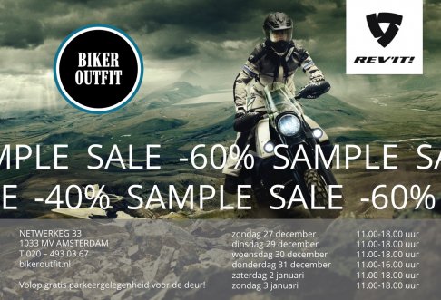 Rev’it sample sale (motorkleding)