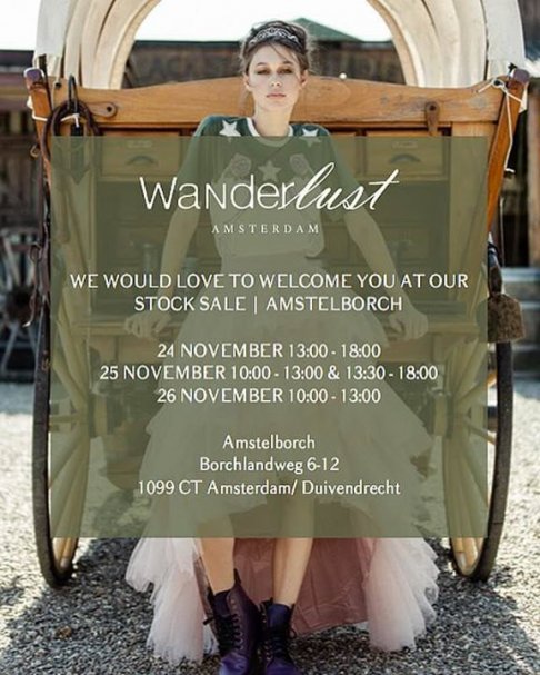 Wanderlust magazijnverkoop