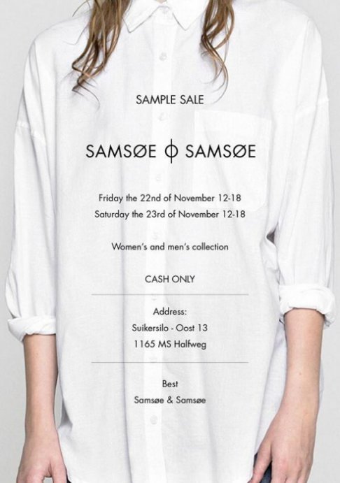 Samsøe Φ Samsøe sample sale