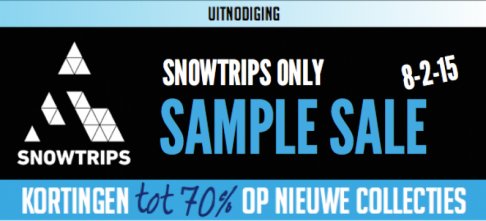 Snowtrips only Sample Sale