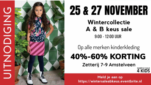 Kinderkleding Wintercollectie A & B keus sale | 25 & 27 november