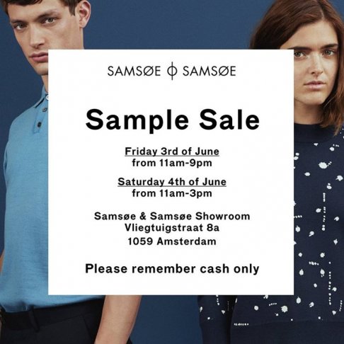 Samsøe & Samsøe Sample Sale Amsterdam