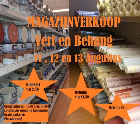 Magazijnverkoop verf & behang Outlet.nl