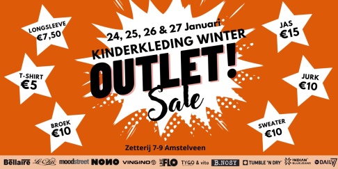 Grote nieuwjaars-OUTLET Kinderkleding Sale | 24 t/m 27 januari