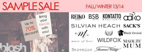 Blosh sample sale