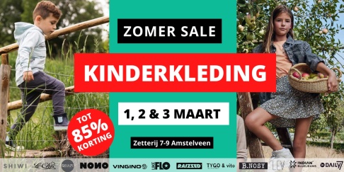 ZOMER Kinderkleding Sale | 1 t/m 3 maart