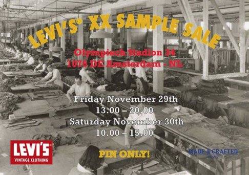 LEVI'S XX SAMPLE SALE