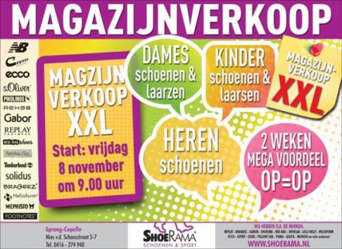 Magazijnverkoop Schoenen Sprang-Capelle