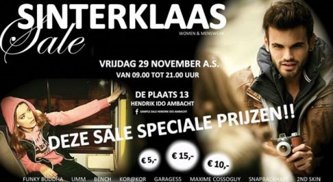 Sinterklaas  sample sale  - Women & menswear 