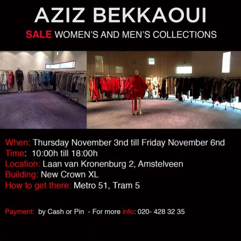 Sale Women's and Men's Collections Aziz Bekkaoui