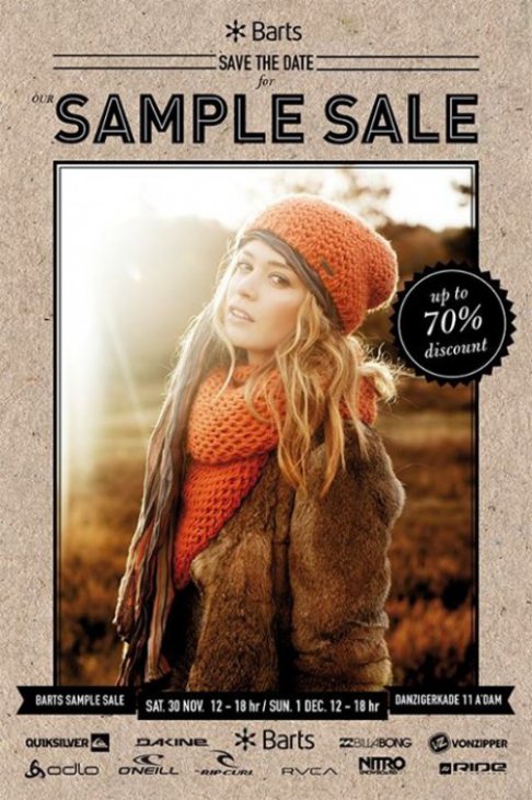 Barts Sample Sale 2013