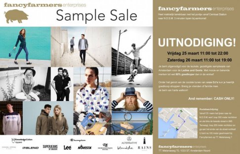 Fancyfarmers sample sale
