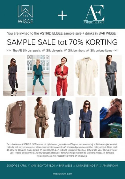 ASTRID ELISEE SAMPLE SALE at BAR WISSE