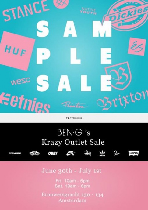 Sample Sale by HUF, Brixton, Stance & Ben G's Krazy Outlet