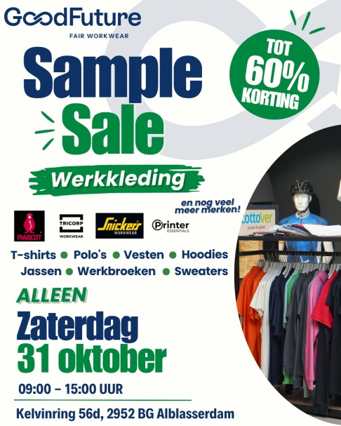 SAMPLE SALE bij GoodFuture – hoge kortingen op (werk)kleding!