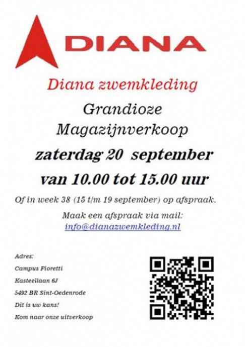 Magazijnverkoop Diana zwemkleding