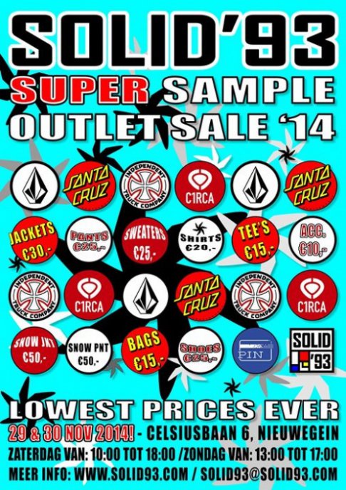 SLD'93 Super Sample Outlet Sale!