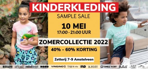 Kinderkleding Sample Sale Zomercollectie 2022