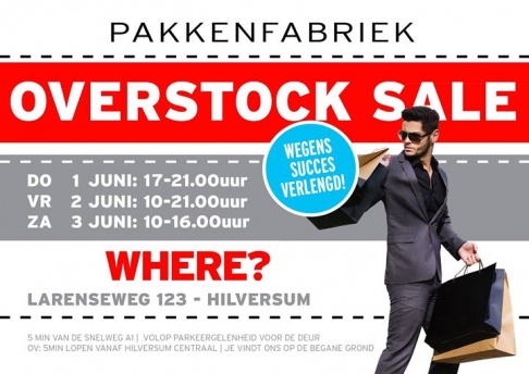 Overstock Sale Pakkenfabriek Hilversum