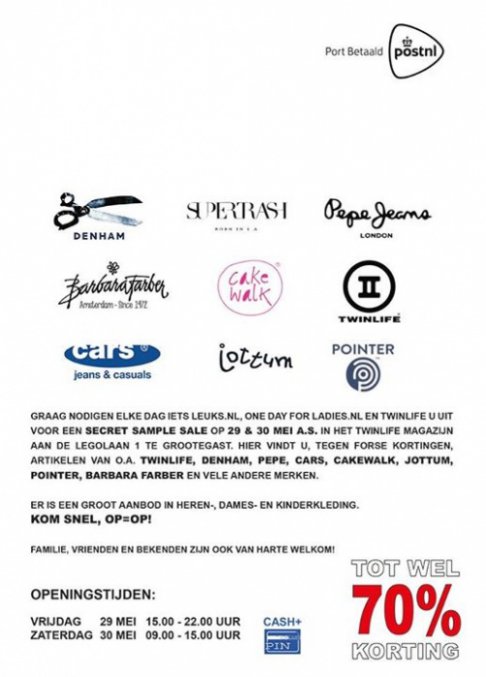 Secret Sample Sale Grootegast - 2