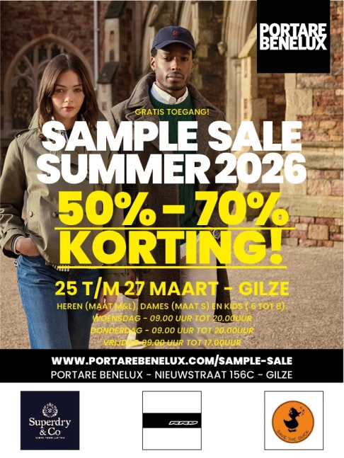 Sample sale Superdry, Save The Duck, RRD