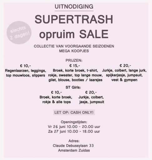 Supertrash opruim sale