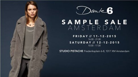 Dante6 SAMPLE SALE in Amsterdam
