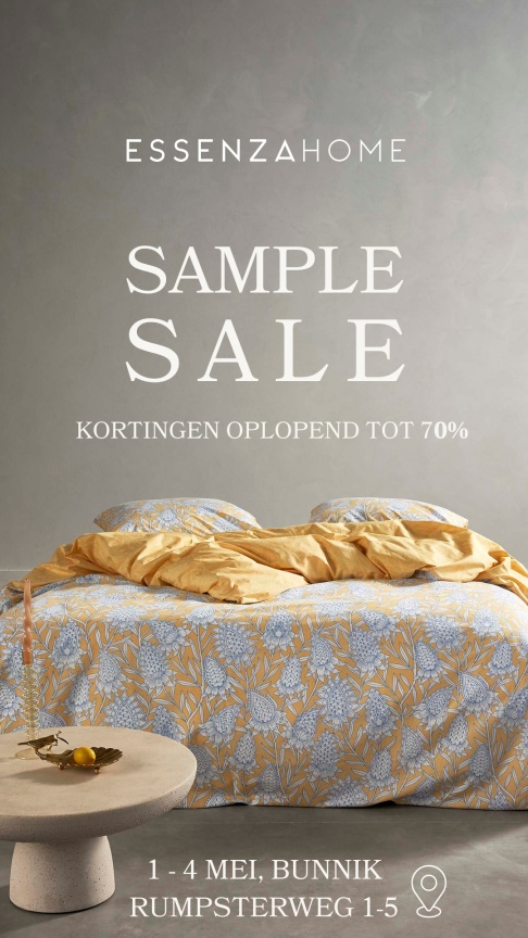 Essenza Home sample sale