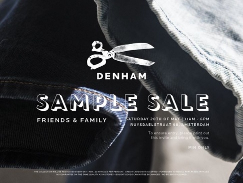 DENHAM Sample Sale 