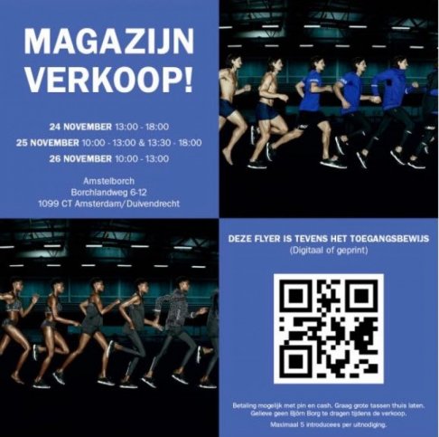 Sample Sale Björn Borg sportswear, accessories, underwear,...