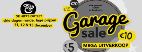 Garage Sale, Hippe Outlet, Mega Uitverkoop!