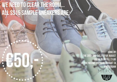 Mercer sneaker sample sale
