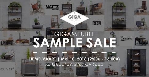Save the date! - Giga Meubel Sample Sale