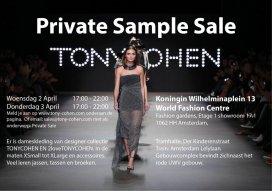 Tony Cohen private sample sale