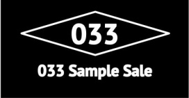 033 Sample Sale