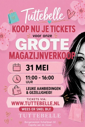 Tuttebelle magazijnverkoop