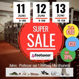 JJ Footwear magazijnverkoop 