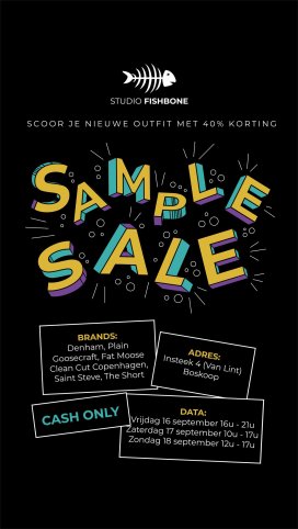 Studio Fishbone sample sale