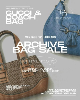 Vintage Threads Gucci & Coach Bag Archive Sale
