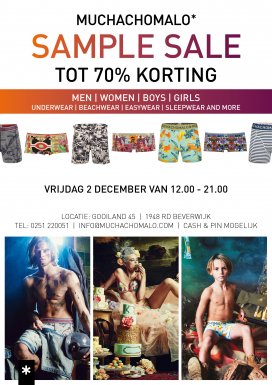 Muchachomalo* Sample Sale met kortingen tot wel 70%! - @ Beverwijk