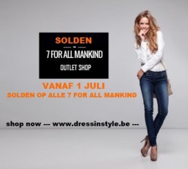 7 for all mankind sale vanaf 1 juli op www.dressinstyle.be