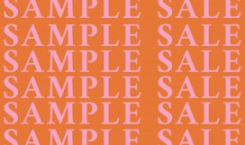 Sample sale Anna + Nina 