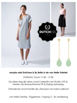 Sample Sale Dutchess and by Belle 10 juni