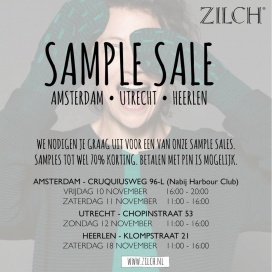 Zilch sample sale - Amsterdam - Utrecht Heerlen