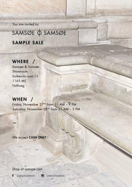 Samsøe & Samsøe sample sale