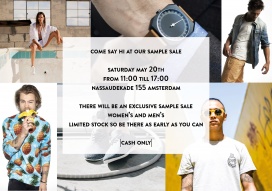 Sample Sale womenswear, menswear and accessories