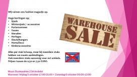 Grote sample sale/stock verkoop accessoires